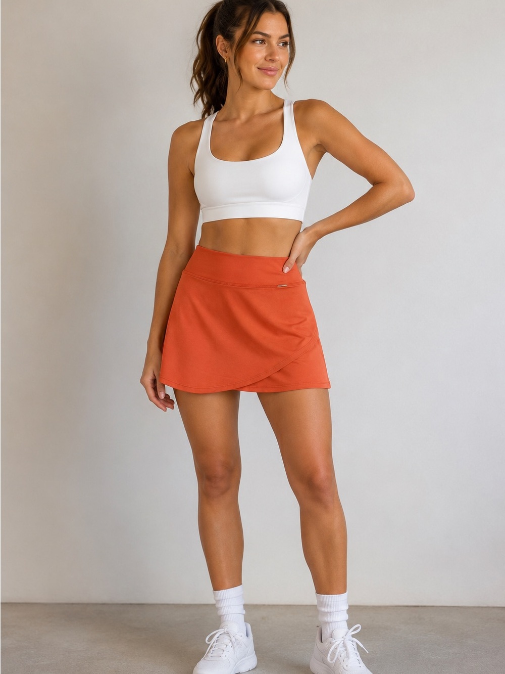 💕016💕 burnt orange skort Cleo Harper